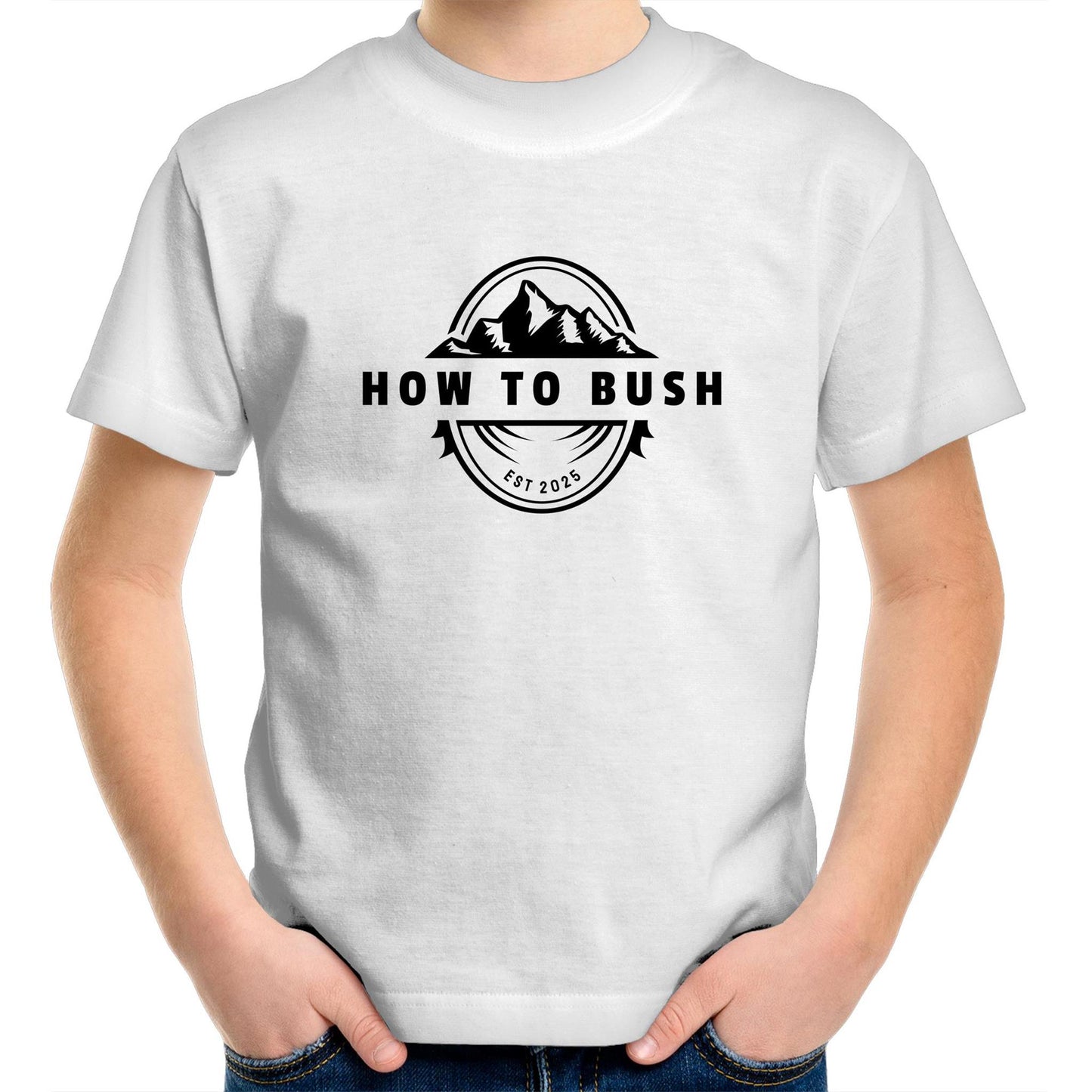 Kids Tee White or Black Logo