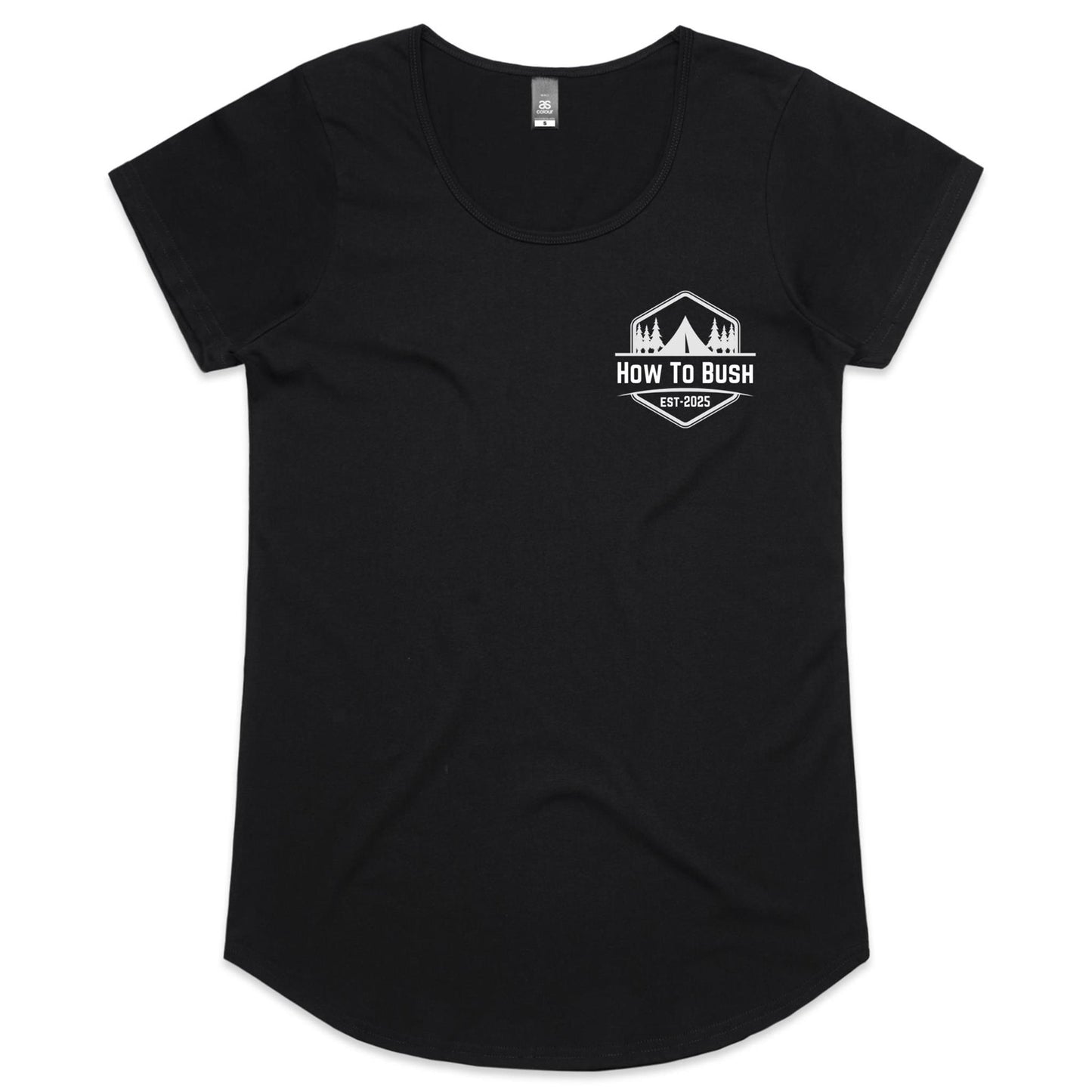 Coloured Back - Womens Scoop Neck T-Shirt