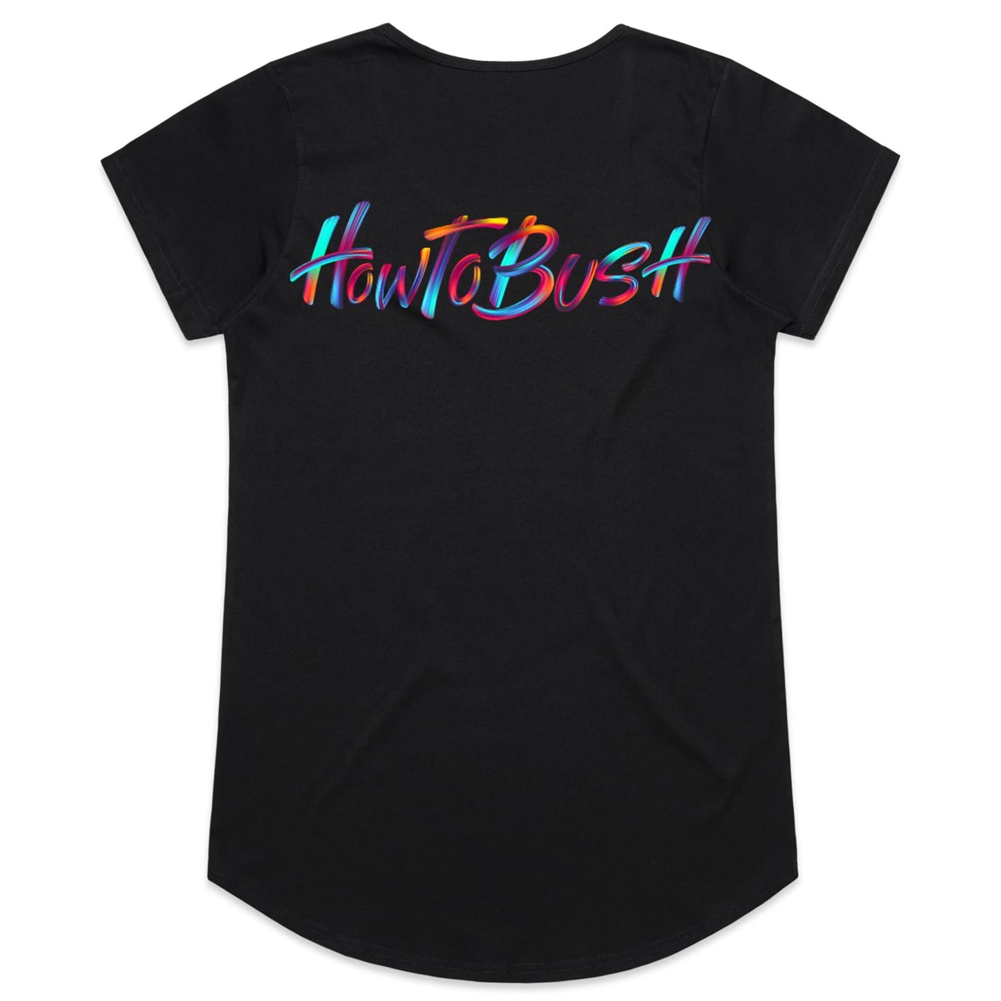 Coloured Back - Womens Scoop Neck T-Shirt